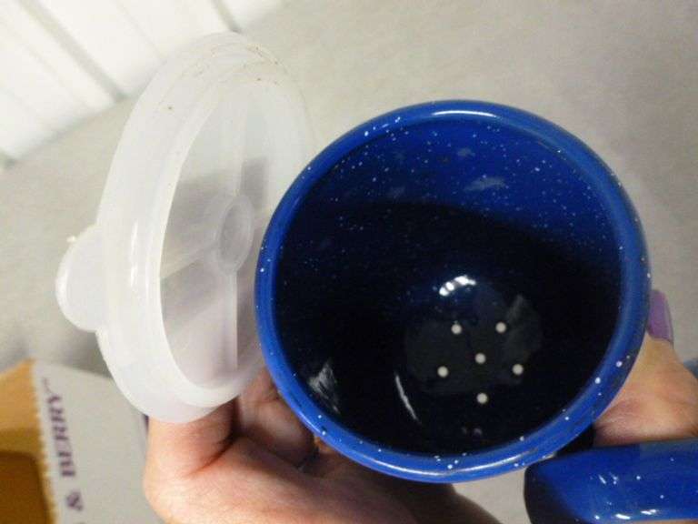 Large Enamelware Salt & Pepper Set