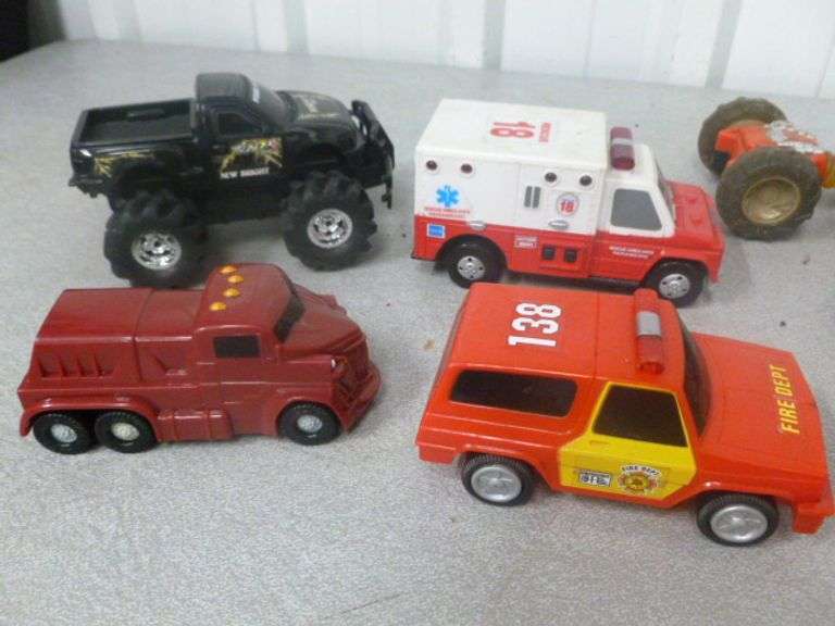 Large Group Of Toys / Emergency Vehicles