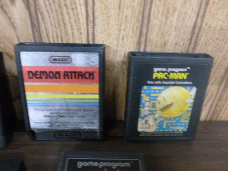 Group Of (10) Vintage Atari Video Games