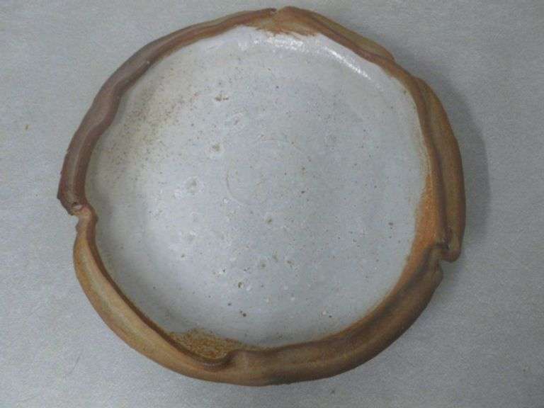 Beautiful Large Glazed Pottery Table Centerpiece - 14" Diameter
