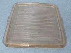 Vintage Pink Glass Refrigerator Dish With Lid