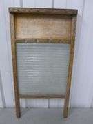 Vintage National Washboard No. 862 Glass Washboard