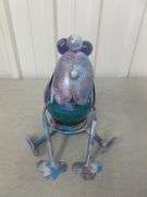 Metal Art Rock Garden Decoration - 12.5" H