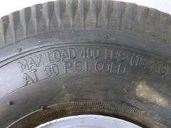 (2) Rim Mounted Utility Cart Tires - 4.10 / 3.50-4