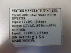 Vector 12V Video Game Power System Inverter