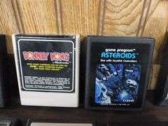 Group Of (10) Vintage Atari Video Games