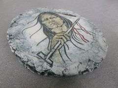 Stan - Native American Themed Stone Plate