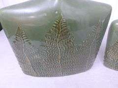 Nice (2) Piece Wills Vase - Fern Bottle - Large & Medium Vase