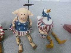 Group Of USA / Patriotic Themed Decor Items