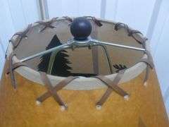 Large Moose / Upnorth Themed Floor Lamp - 58" H