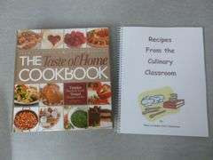 (2) Collector Cookbooks - Taste Of Home Binder / Culinary Classroom