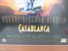 Large MGM - Casablanca 50th Anniversary Framed & Matted Theater Picture