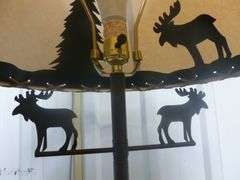 Large Moose / Upnorth Themed Floor Lamp - 58" H