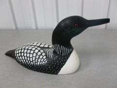Large Jennings Decoy Co. - Hand Crafted Loon Mantle Decoration - 15.5" L
