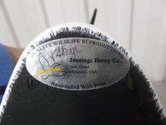 Large Jennings Decoy Co. - Hand Crafted Loon Mantle Decoration - 15.5" L