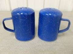 Large Enamelware Salt & Pepper Set
