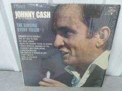 (4) Vintage Johnny Cash LP Record Albums