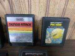 Group Of (10) Vintage Atari Video Games
