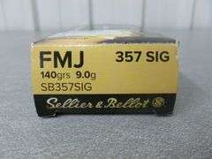 Sellier & Bellot Full Box Of 50 - .357 FMJ Pistol Ammunition