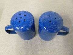 Large Enamelware Salt & Pepper Set