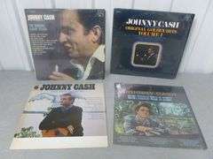 (4) Vintage Johnny Cash LP Record Albums
