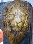 Beautiful Large - African Safari Themed - Hand Carved Wood Framed Mirror