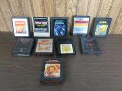 Group Of (10) Vintage Atari Video Games