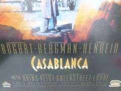 Large MGM - Casablanca 50th Anniversary Framed & Matted Theater Picture