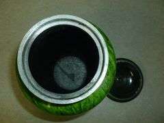 New Green Cast Aluminum Engravable Urn - 8.5" H