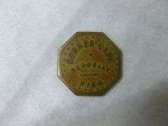 Vintage Schaap - Corner Cafe Donnelly, MN Brass Token