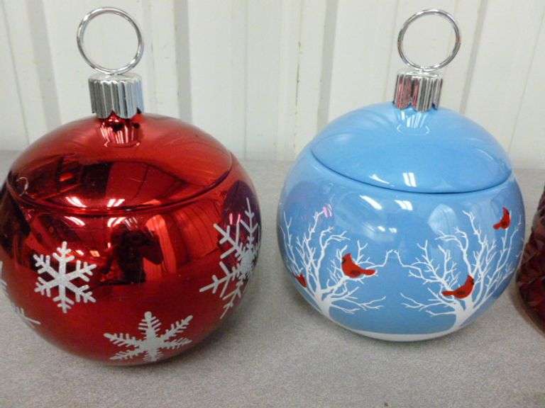 (4) Christmas Themed Candy Dish's