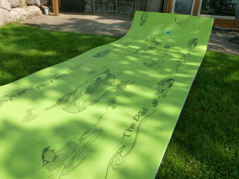 Large Aqualily Products Floating Lake Mat - 73" W x 16.5 Feet Long