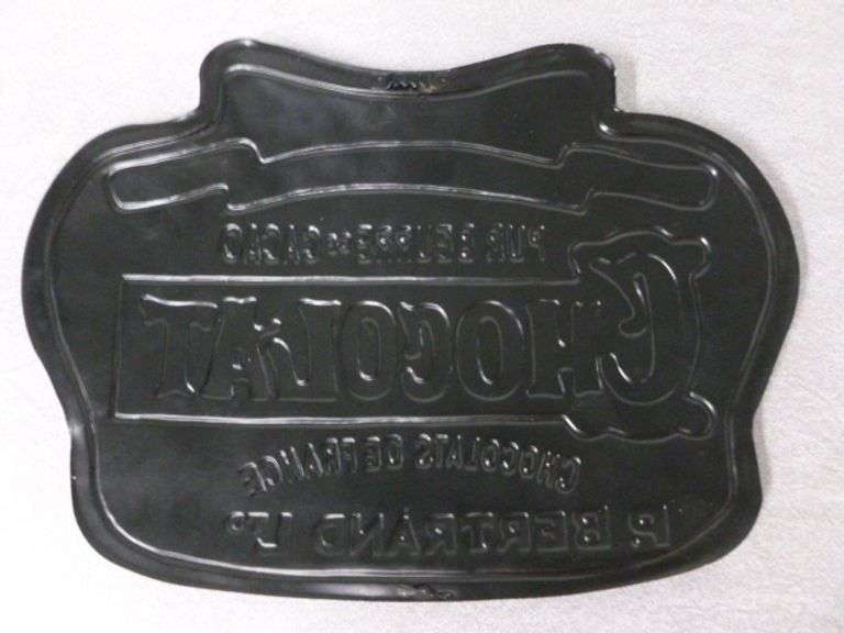 Chocolat Embossed Metal Sign - 9" x 12"