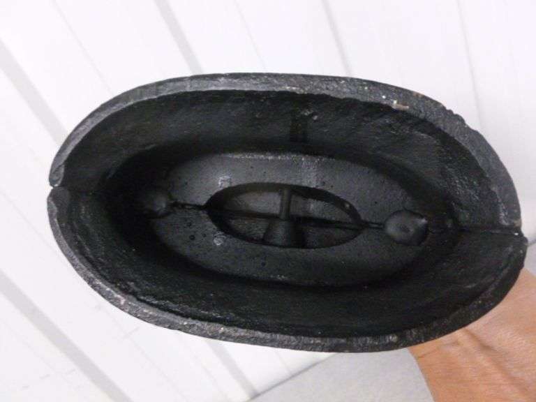 Cast Iron Mantle Decoration - 10" H - Heavy Piece
