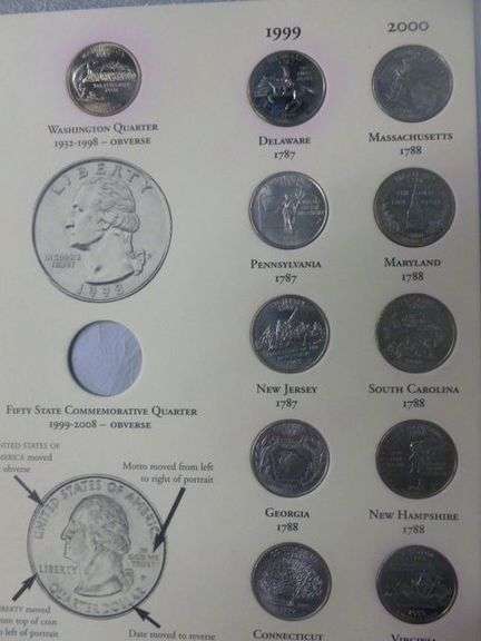 Fifty State Commemorative Quarter Dollar Set 1999-2008