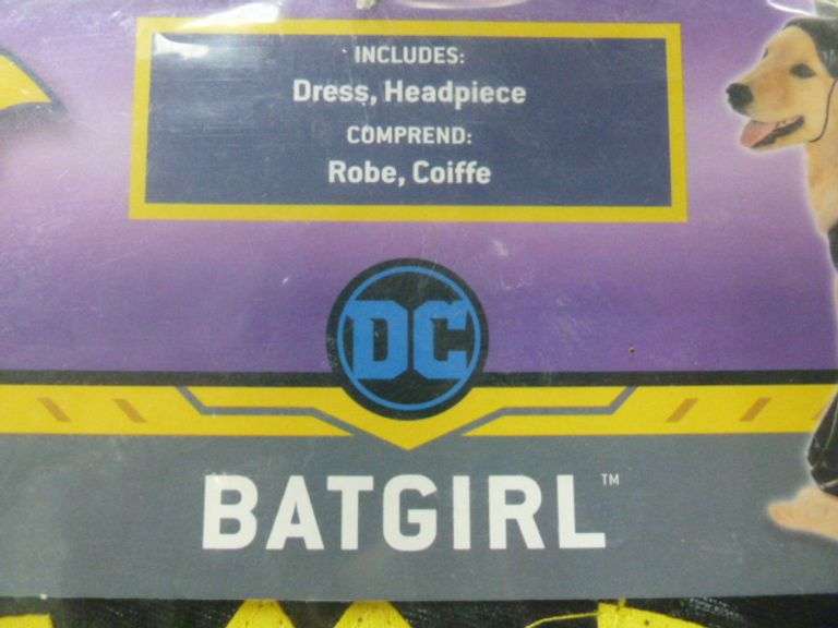 New Batman Dog Costume Size Medium