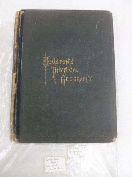Antique Houston's Physical Geography Book - 1884