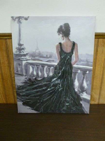 Nice Print On Canvas - 15" x 19"