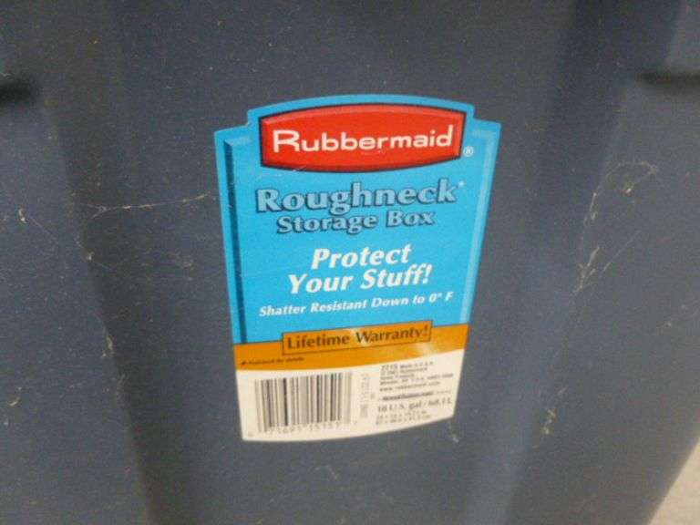 Rubbermaid Roughneck 18 Gallon Tote With Lid