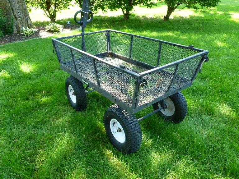 Strongway Multi-Use Pull Behind Lawn Tractor Dump Cart Model 46530 With Manual
