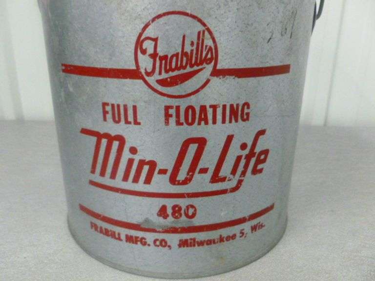 Frabill's Min-O-Life 480 Galvanized Steel Minnow Bucket - Nice
