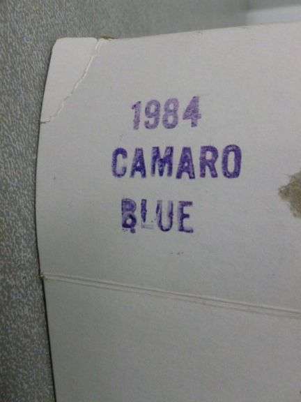 New Collectible 1984 Camaro Dealer Promo Car