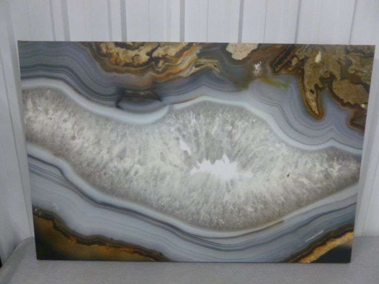 Large Agate Themed Print On Canvas - 24" x 36"