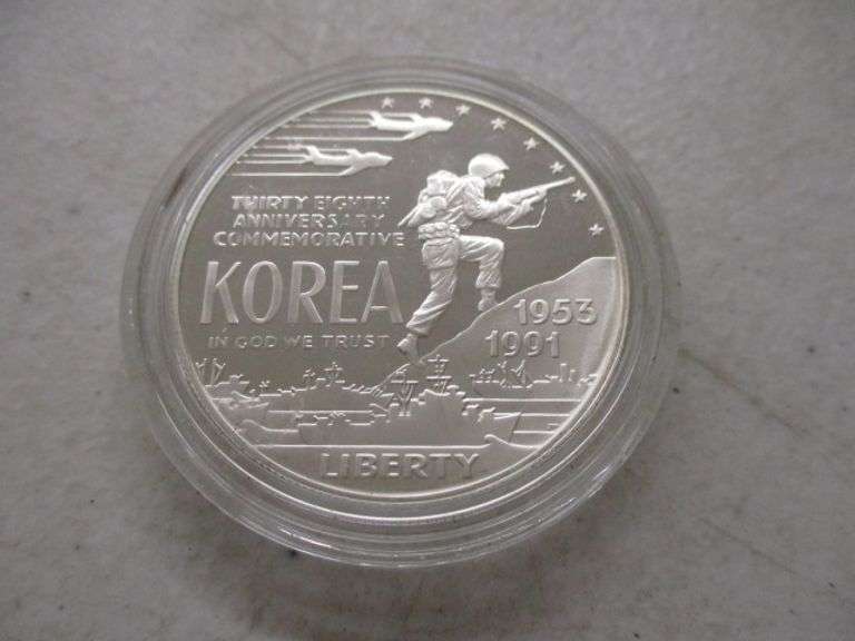 1953/1991 Proof Korea Commemorative Silver Dollar