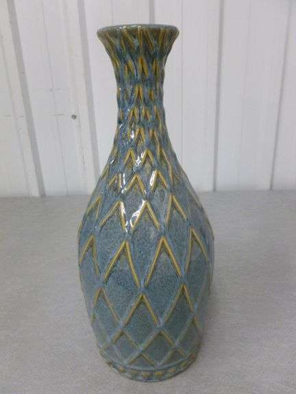 Nice Glazed Ceramic Vase - 14.5" H