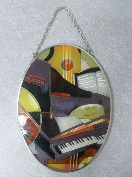 Music Themed - Stain Glass Sun Catcher - 5" x 7"