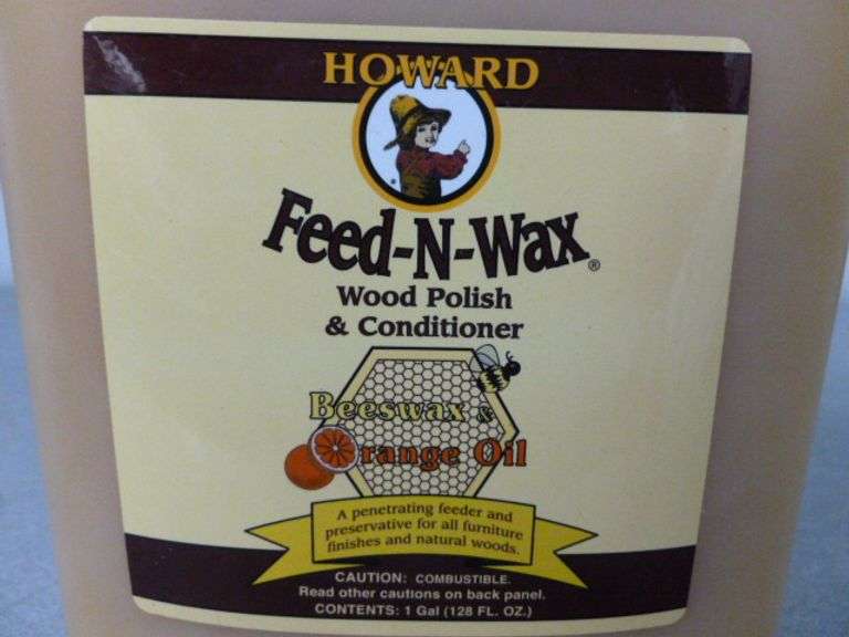 New Howard 1 Gallon Feed N Wax Wood Polish & Conditioner
