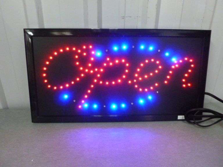 Open Lightup Sign - 10" x 19"