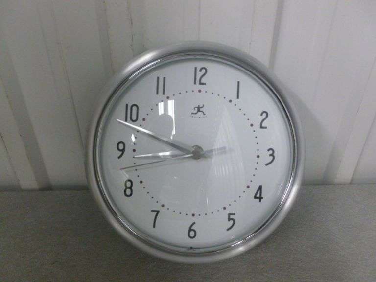Infinity Battery Operated Wall Clock - 9.5" Diameter