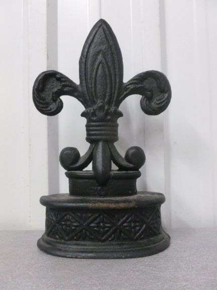 Cast Iron Mantle Decoration - 10" H - Heavy Piece
